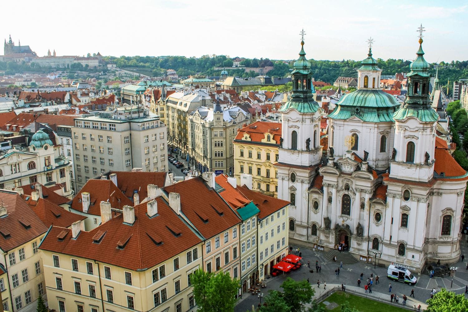 Old Town Hall Tower View of Church | Best Views of Prague