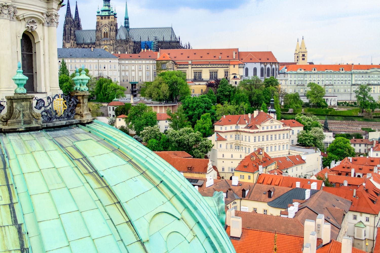 St Nicholas Church View Prague | 2 days in Prague itinerary