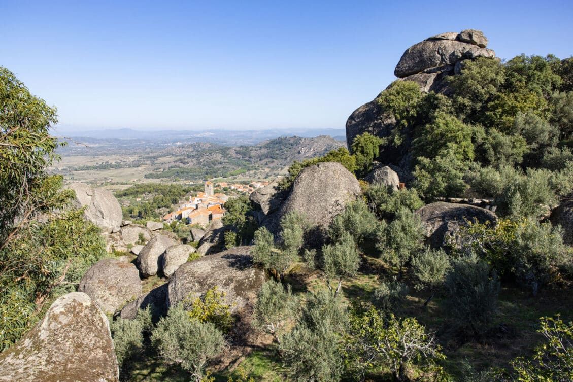 Path leading to Monsanto castle ruins