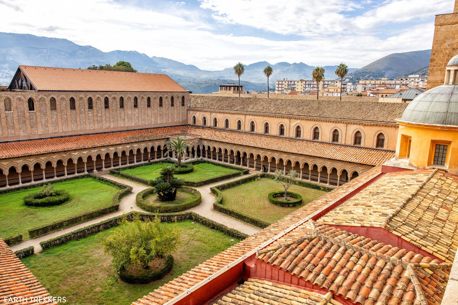 Benedictine Cloister Monreale Sicily
