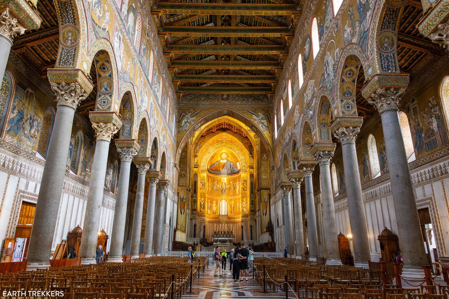 Inside the Monreale Cathedral