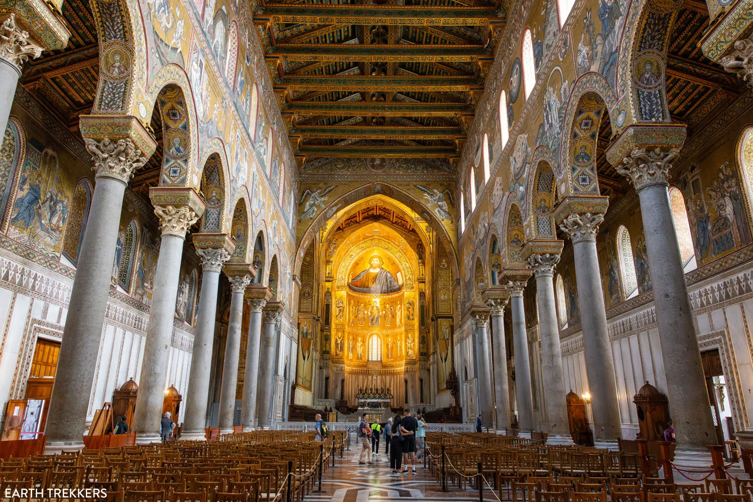 Inside the Monreale Cathedral