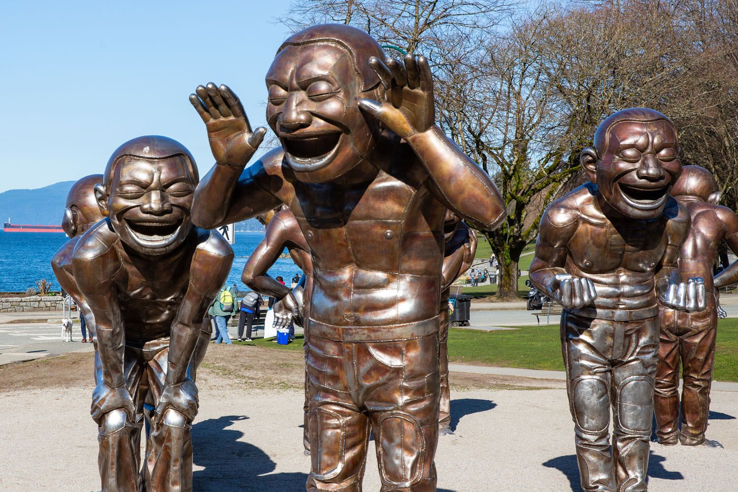 Laughing Statues Vancouver