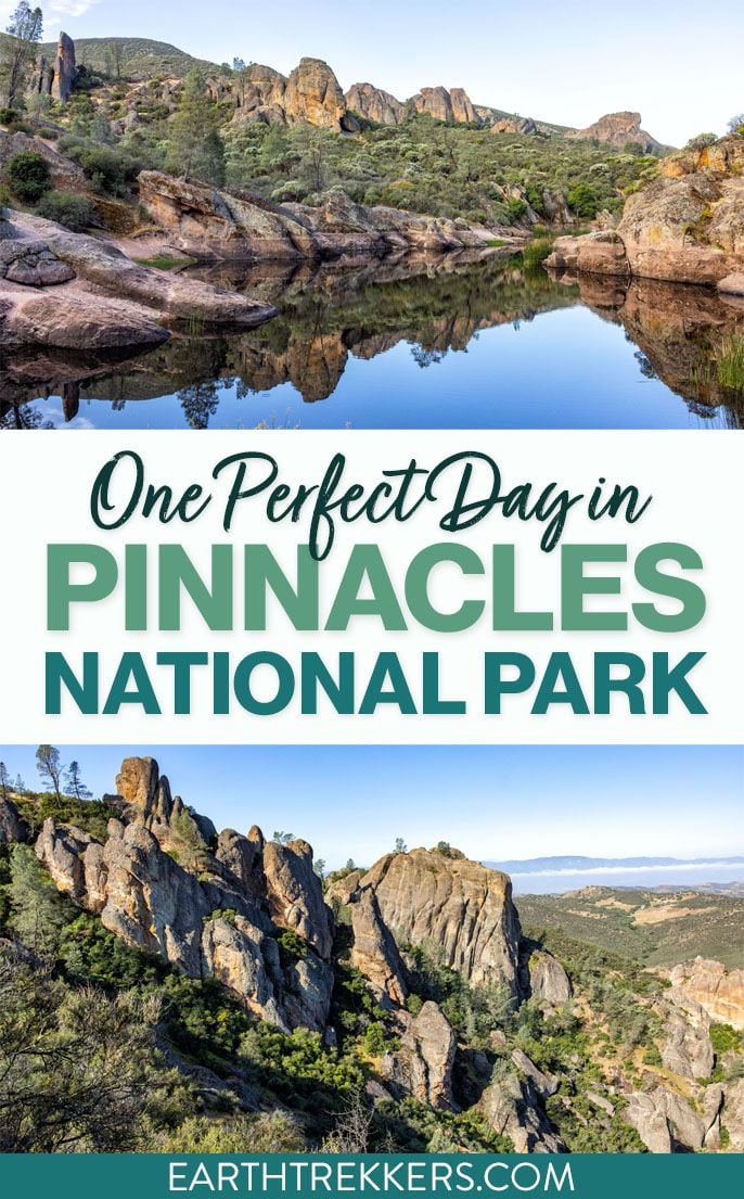 How to spend one day in Pinnacles National Park and how to extend the itinerary if you have more time. Visit Bear Gulch Caves and Reservoir, hike the High Peaks Trail loop, and see California Condors. 