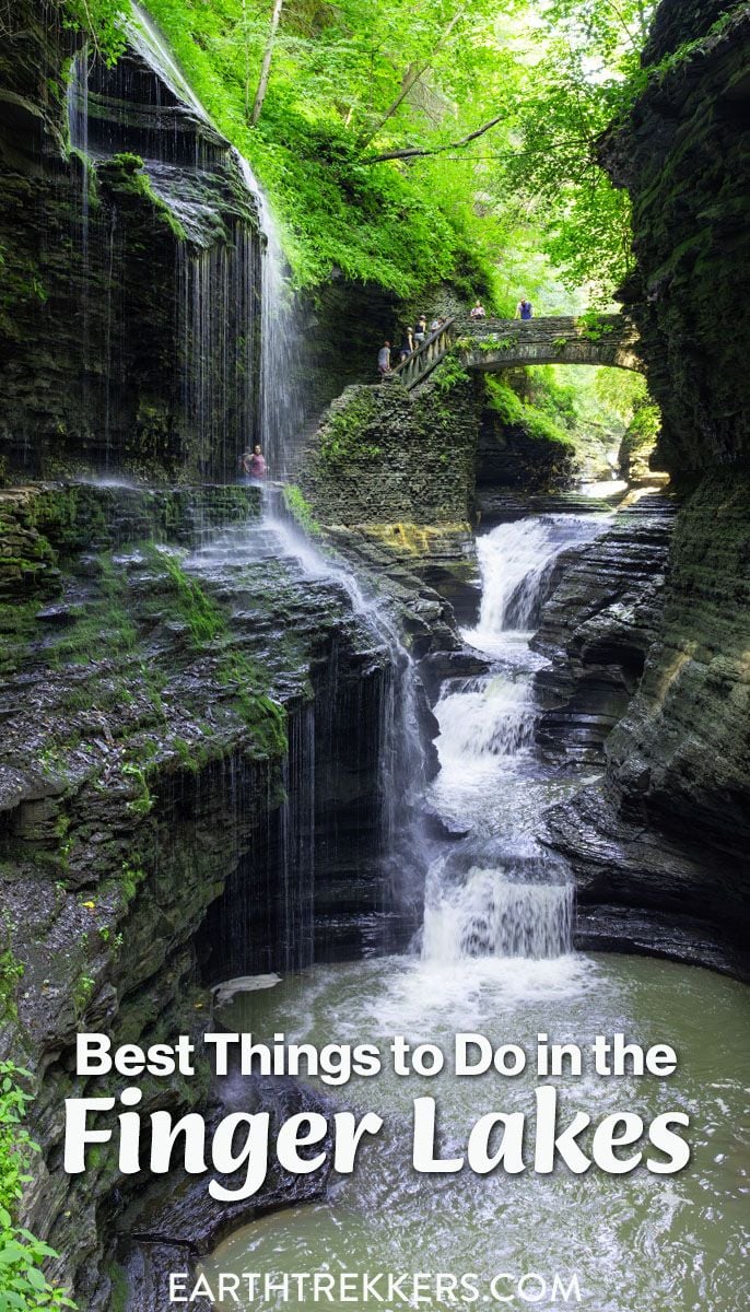 Best things to do in the Finger Lakes, New York State: Watkins Glen State Park, Corning Museum of Glass, Buttermilk Falls, Ithaca, wineries, cheese tastings, Letchworth Falls, and Geneva.