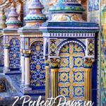 2 days in Seville, Andalusia, Spain. Royal Alacazar, Plaza de España, Cathedral, Jewish Quarter, where to eat, and where to stay.