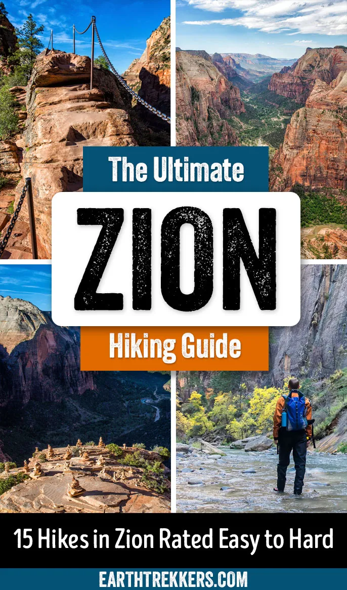Best Hikes in Zion National Park: Angels Landing, the Narrows, Observation Point, the Subway, West Rim Trail, Emerald Pools, Canyon Overlook, the Watchman, and more.