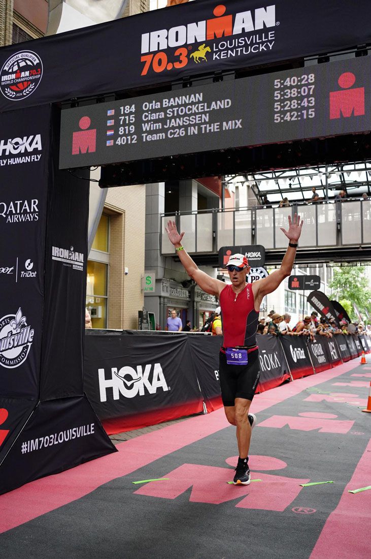 Louisville Triathlon Finish