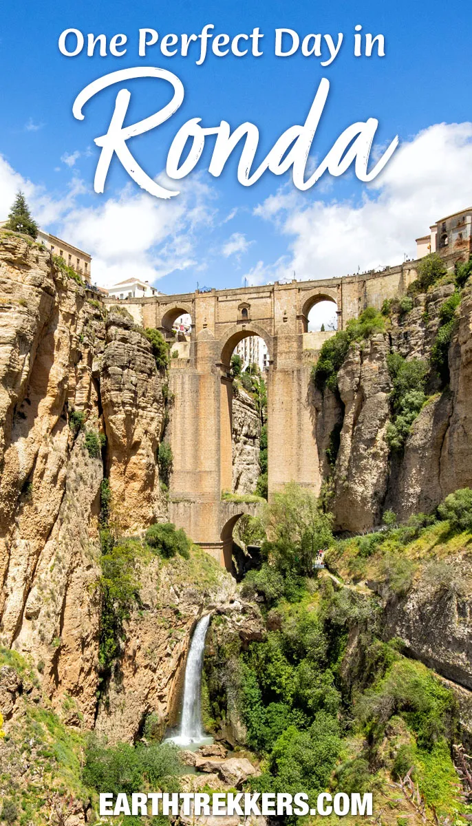 Best things to do in Ronda, Andalusia, Spain with a one day walking tour. Best views of the New Bridge and Tajo Canyon.
