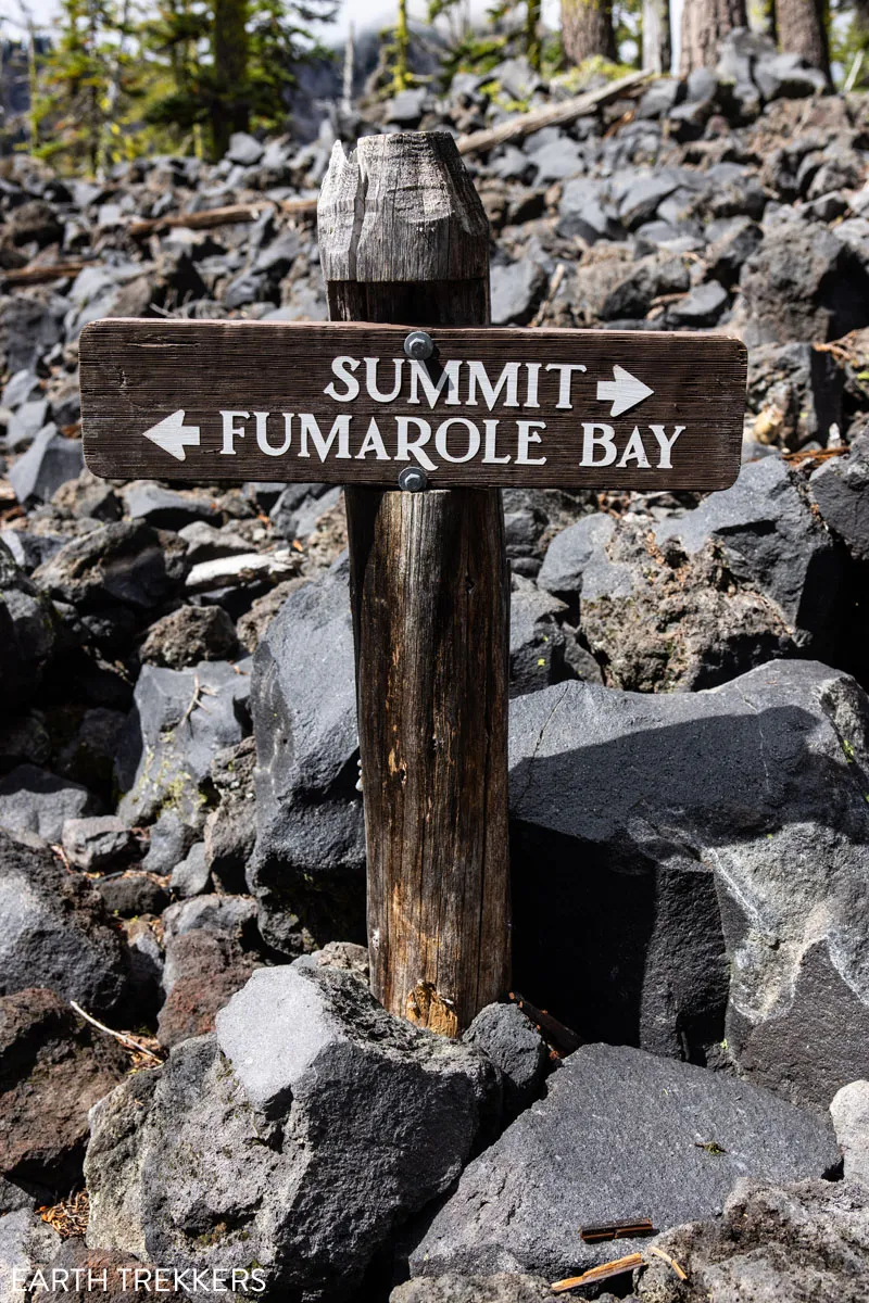 Wizard Island Trail Sign