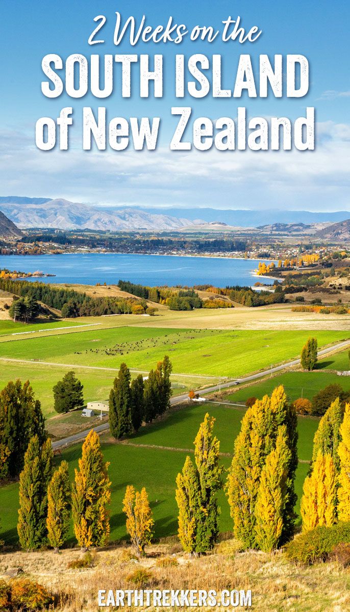 Two week South Island of New Zealand itinerary. Visit Queenstown, Wanaka, Christchurch, Aoraki/Mount Cook, Glacier Country, Abel Tasman, Marlborough Wine Region, Milford Sound, Dunedin, Invercargill.