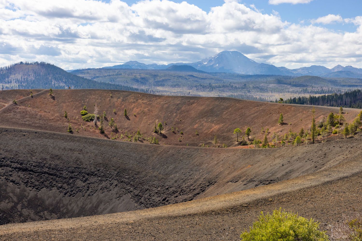 Cinder Cone and Lassen Peak