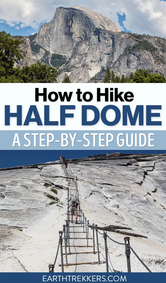 How to hike Half Dome in Yosemite National Park, California. How to get a permit and lots of photos of the trail.