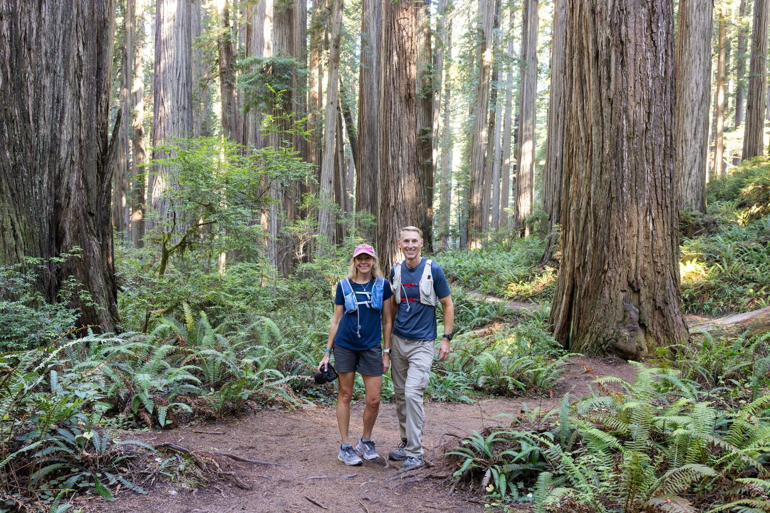 Julie and Tim in Redwoods