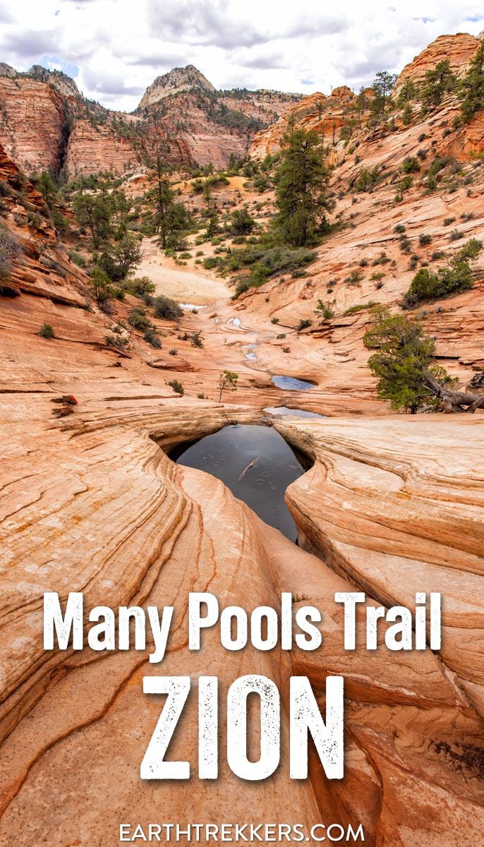 Many Pools Trail hiking guide, Zion National Park, Utah. This short, fun hike is perfect for escaping the crowds.
