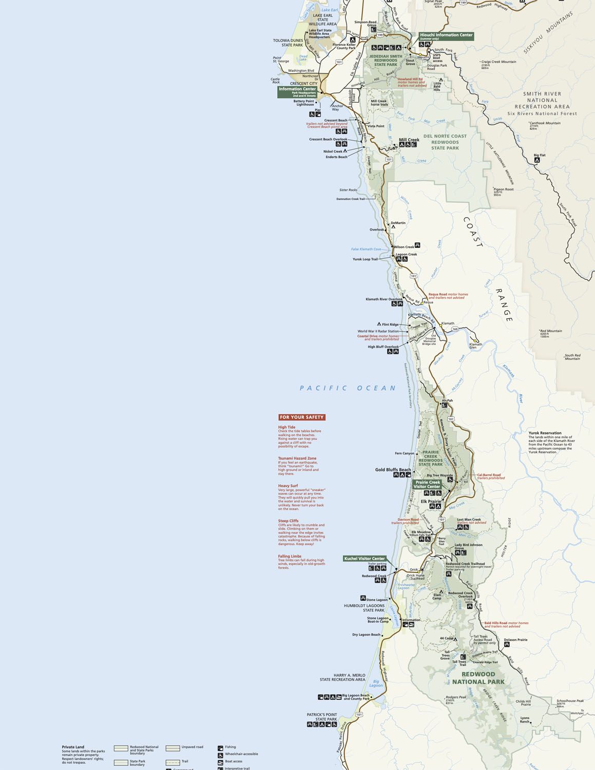 Redwood National Park Map