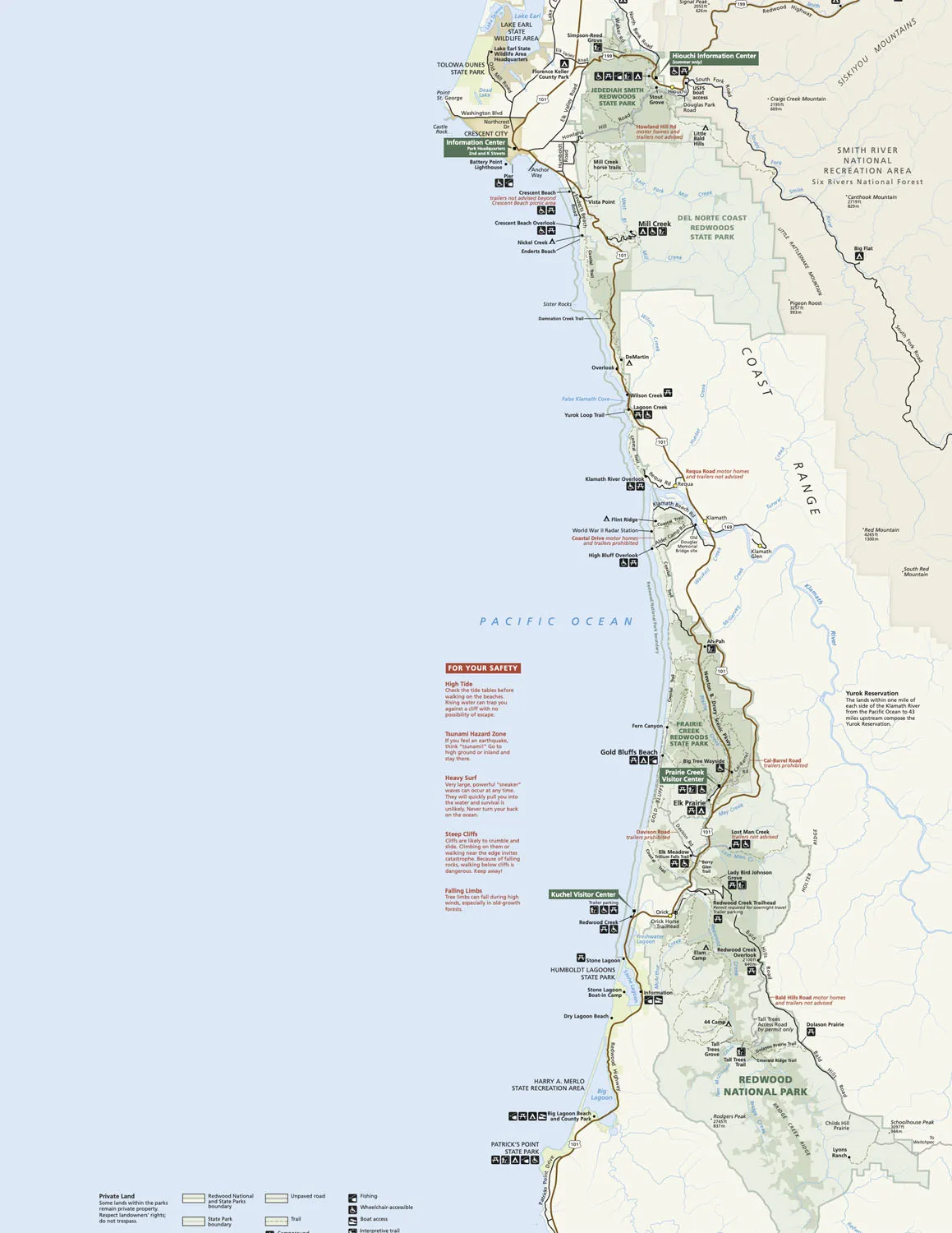 Redwood National Park Map