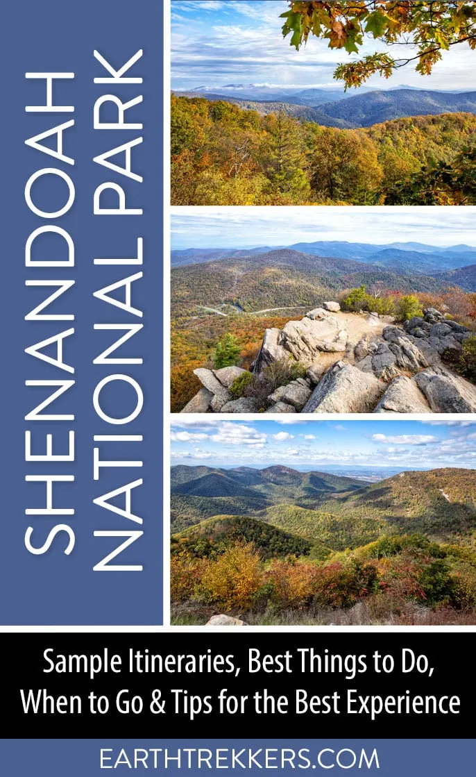How to plan a trip to Shenandoah National Park, Virginia. Best things to do, best hikes, sample itineraries.