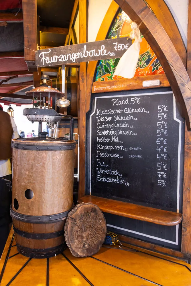 Feuerzangenbowle Menu