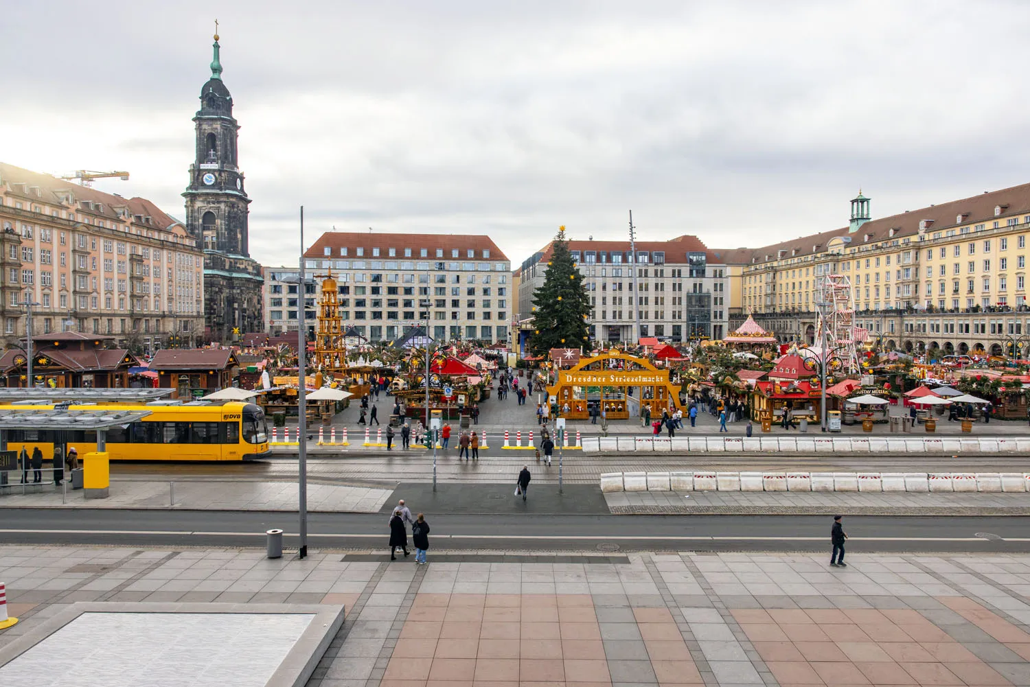 View of Dresden Christmas Market