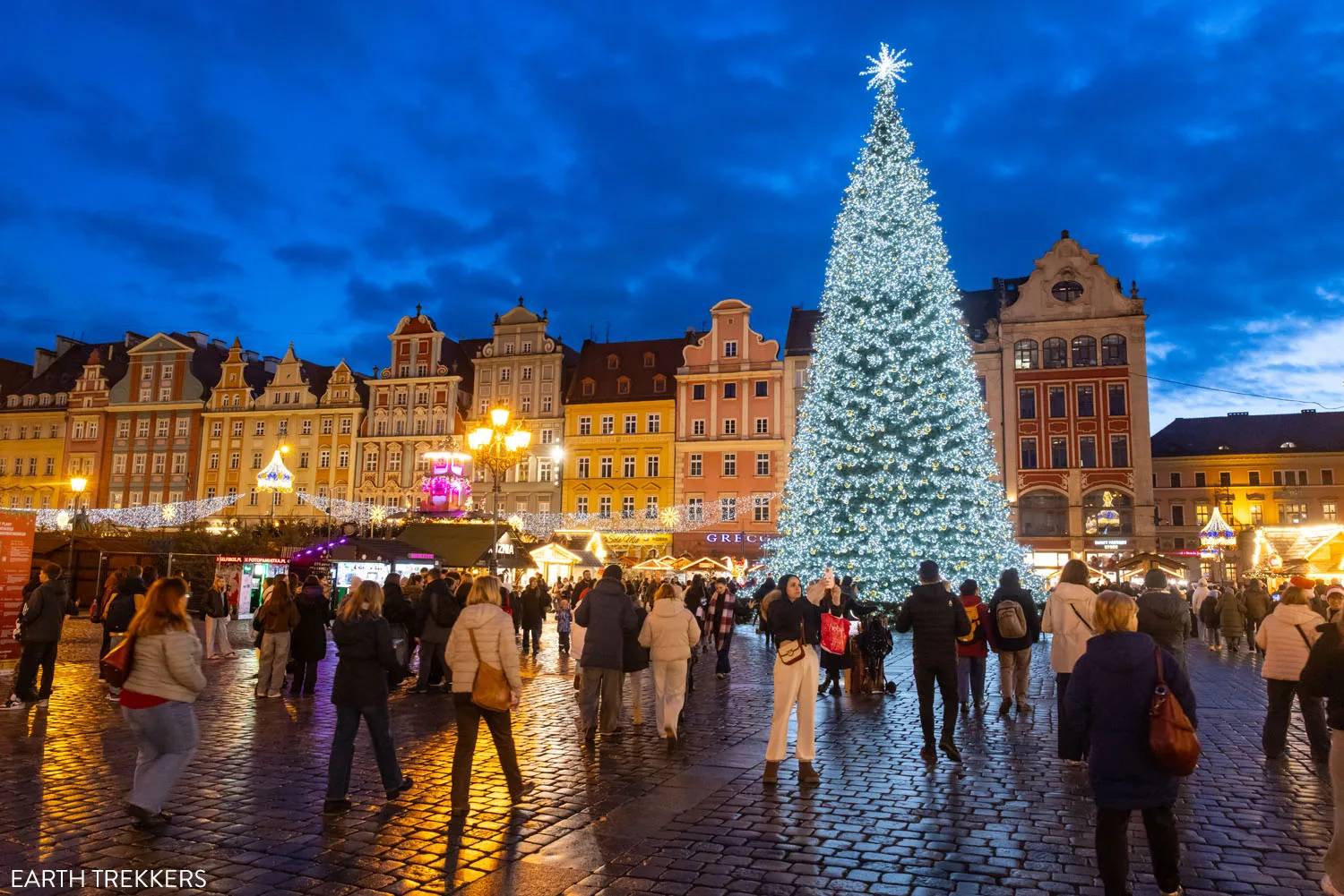 Wroclaw Christmas Market at Night