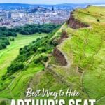 How to hike Arthur's Seat in Edinburgh Scotland. Best route with maps, photos, and detailed trail guide.