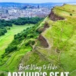 How to hike Arthur's Seat in Edinburgh Scotland. Best route with maps, photos, and detailed trail guide.
