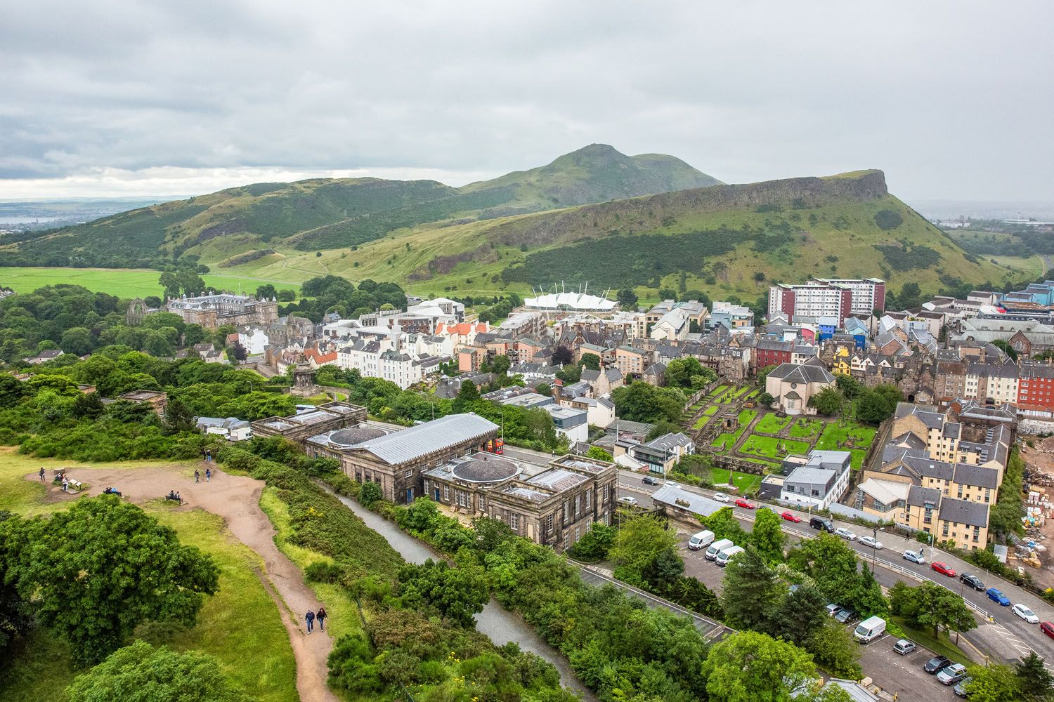 The view of Arthurs Seat from Calton Hill