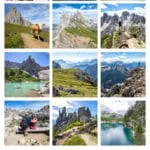Best hikes in the Dolomites, Italy. Tre Cime di Lavaredo, Cadini di Misurina, Lago di Braies, Lago di Sorapis, Puez Odle Altopiano, Cinque Torri, Croda da Lago, Seceda.