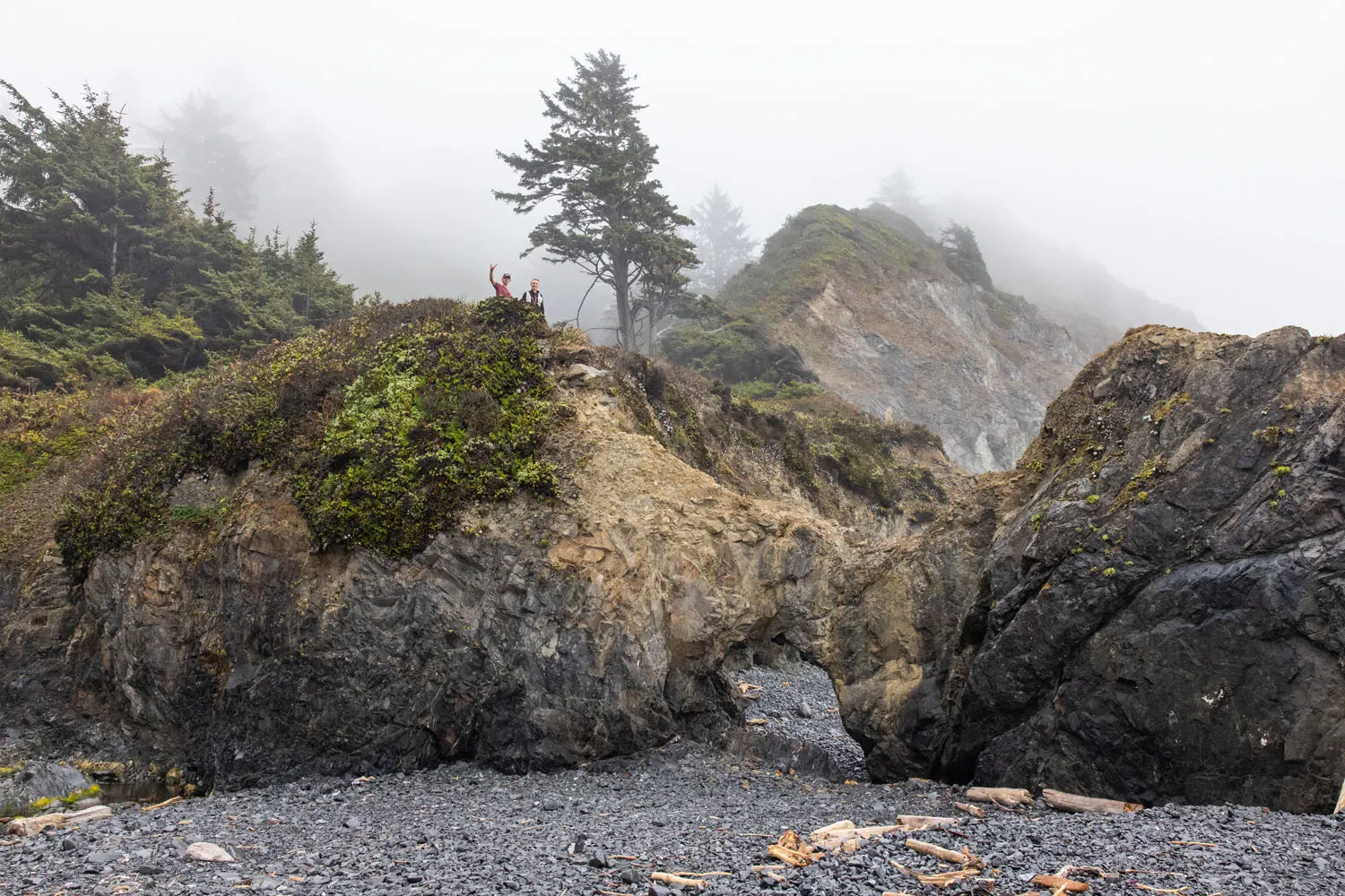 Tim and Tyler at the Damnation Creek Trail Beach