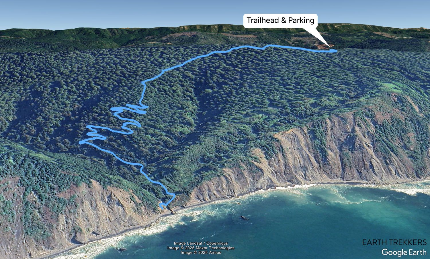 Damnation Creek Trail Map