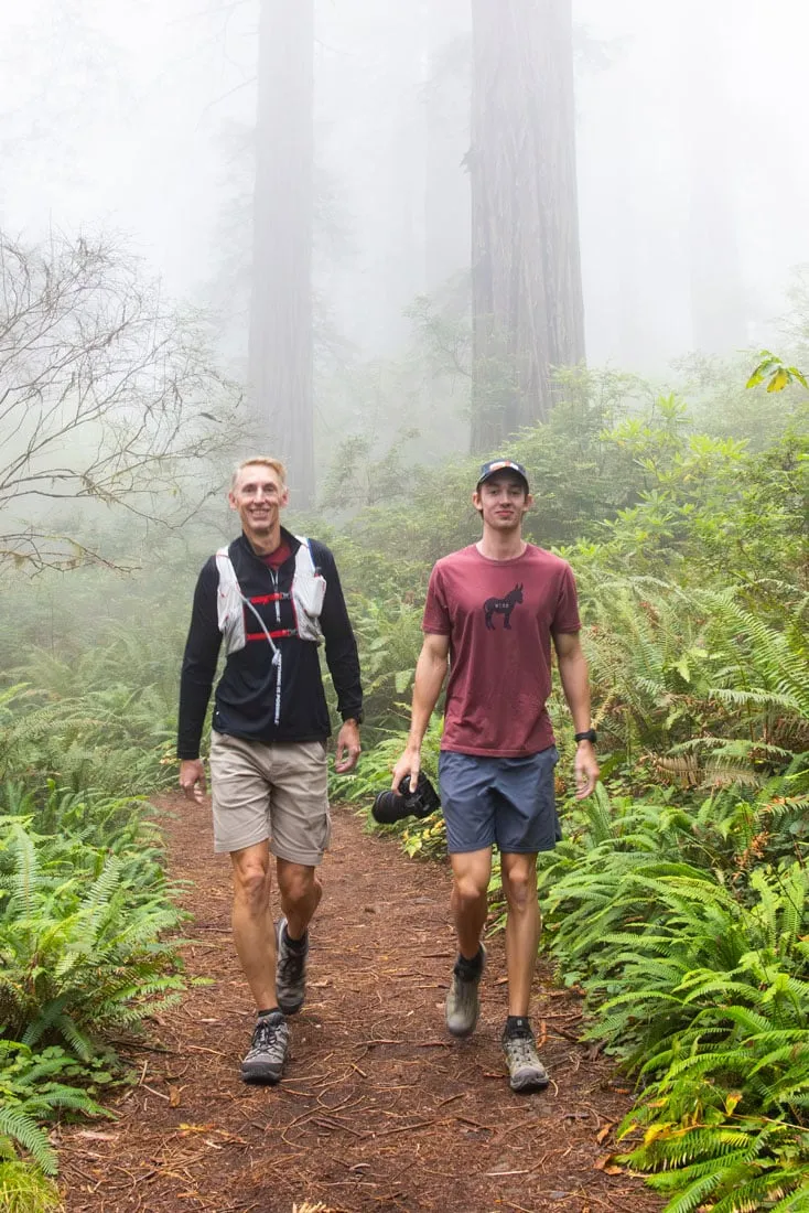 Tim and Tyler on the Damnation Creek Trail