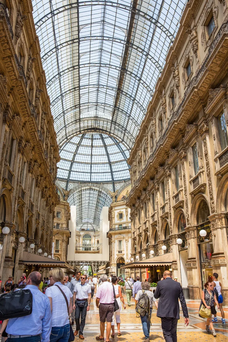 Galleria Vittorio Emanuele in Milan, Italy