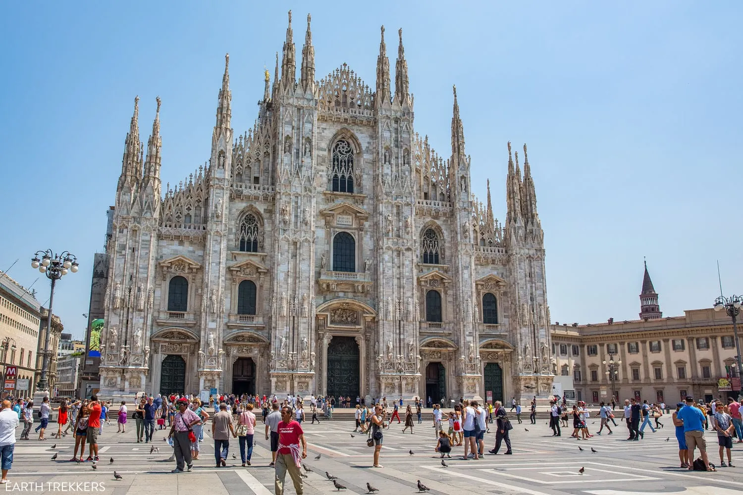 Milan Duomo Square on a summer day