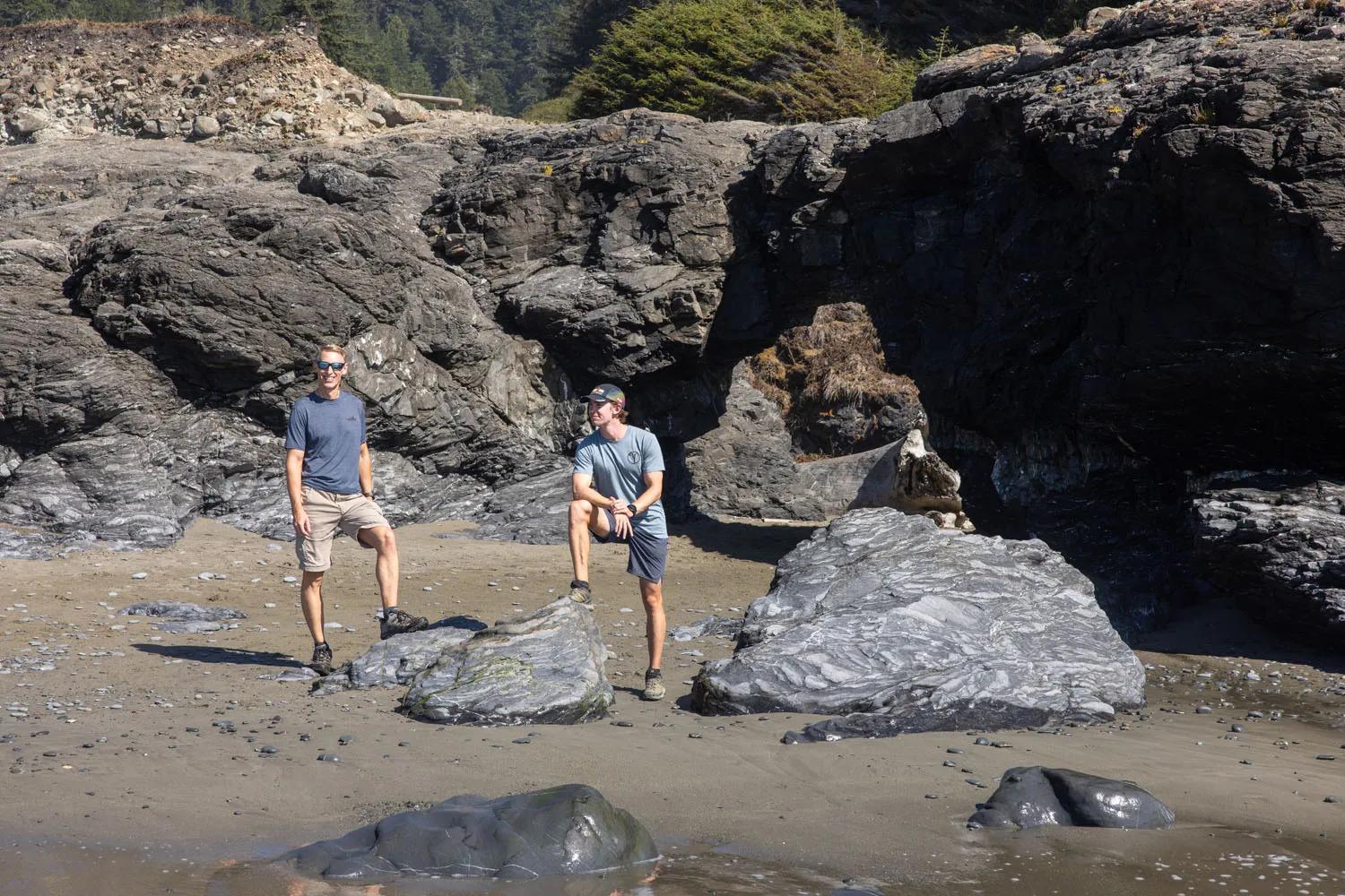 Tim and Tyler at Endert Beach