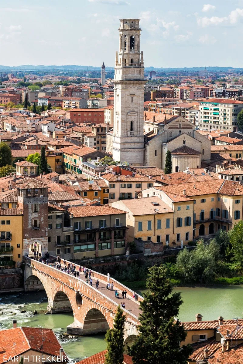 Piazzale Castel San Pietro, Best View of Verona Italy