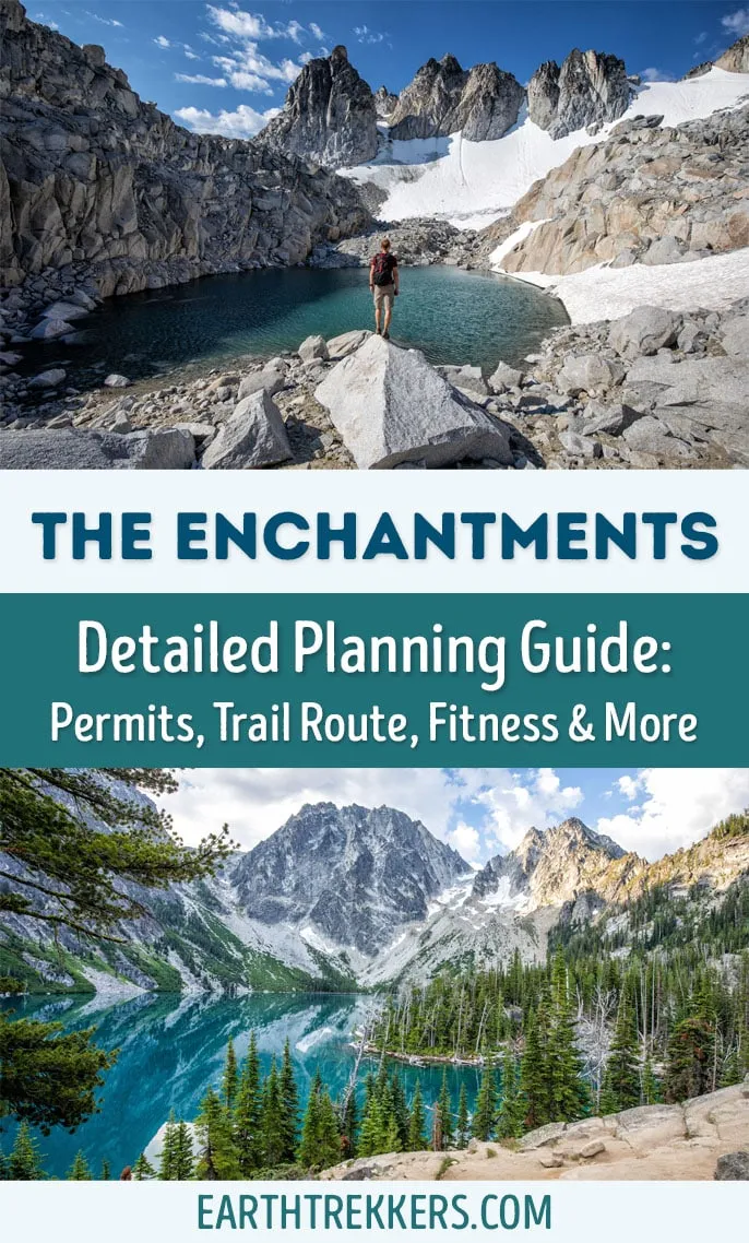 Everything you need to know to hike the Enchantments in the Alpine Lakes Wilderness of Washington. Maps, photos, transportation logistics, packing list, permits, and tips.