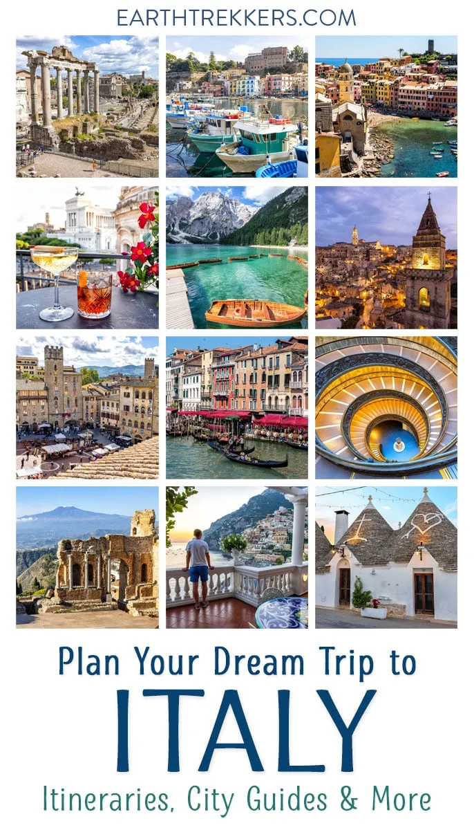 Italy Travel Guide and Itinerary: Rome, Florence, Venice, Milan, Cinque Terre, Verona, Dolomites, Amalfi, Sorrento, Capri, Tuscany, Sicily, Basilicata, Puglia.