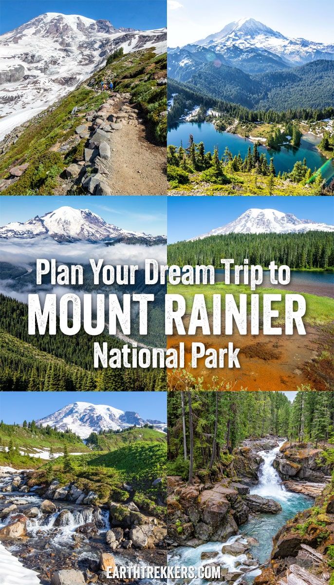 Mount Rainier National Park Itinerary: visit Paradise, Sunrise, Ohanapecosh, hike the Skyline Trail.