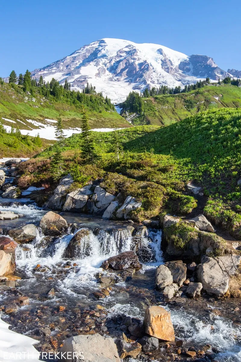 Skyline Trail in July in Mount Rainier