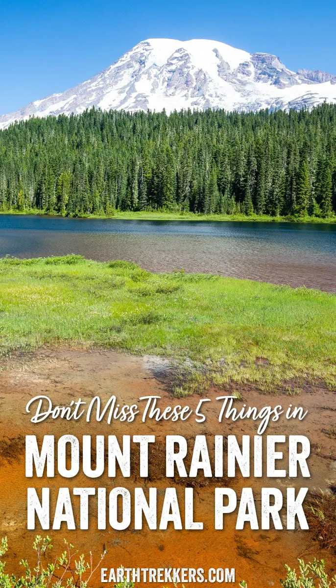 Best things to do in Mount Rainier National Park. Visit Paradise, Sunrise, hike the Skyline Trail, hike to the fire lookouts, walk the Grove of the Patriarchs.