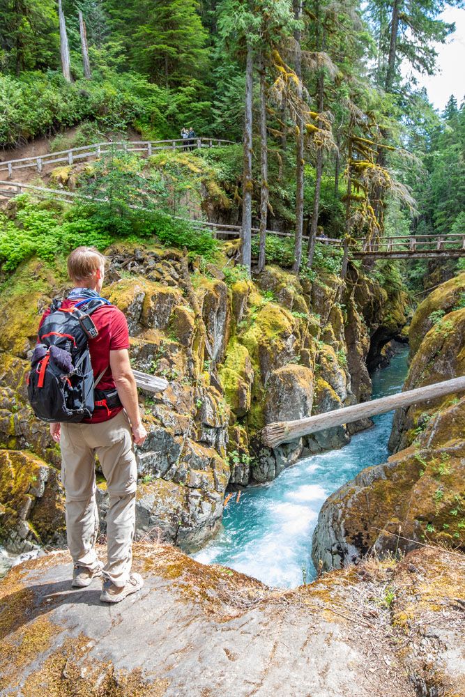 Tim on Silver Falls Loop