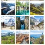 Best hikes in Europe: Trolltunga, Path of the Gods, Cinque Terre, Kjeragbolten, Gornergrat, Grand Balcon Nord, Fimmvorduhals, Cliffs of Moher, Seven Hanging Valleys, and more.
