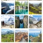 Best hikes in Europe: Trolltunga, Path of the Gods, Cinque Terre, Kjeragbolten, Gornergrat, Grand Balcon Nord, Fimmvorduhals, Cliffs of Moher, Seven Hanging Valleys, and more.