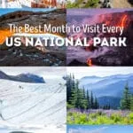 Best US National Parks to visit month by month. This guide covers every US national park and the best months to visit, based on weather, road closures, and crowd levels.