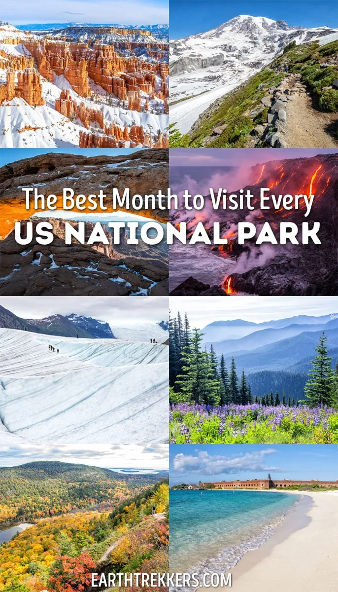 Best US National Parks to visit month by month. This guide covers every US national park and the best months to visit, based on weather, road closures, and crowd levels.