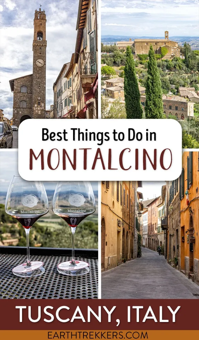 Best things to do in Montalcino, Val d'Orcia, Tuscany, Italy. Plus where to eat, where to stay, and what else to do in the area (Montepulciano, Pienza, and more sights in Val d'Orcia).