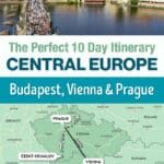 10 day Central Europe Itinerary: Prague, Vienna, Budapest, and Cesky Krumlov. Travel by train, no rental car necessary.