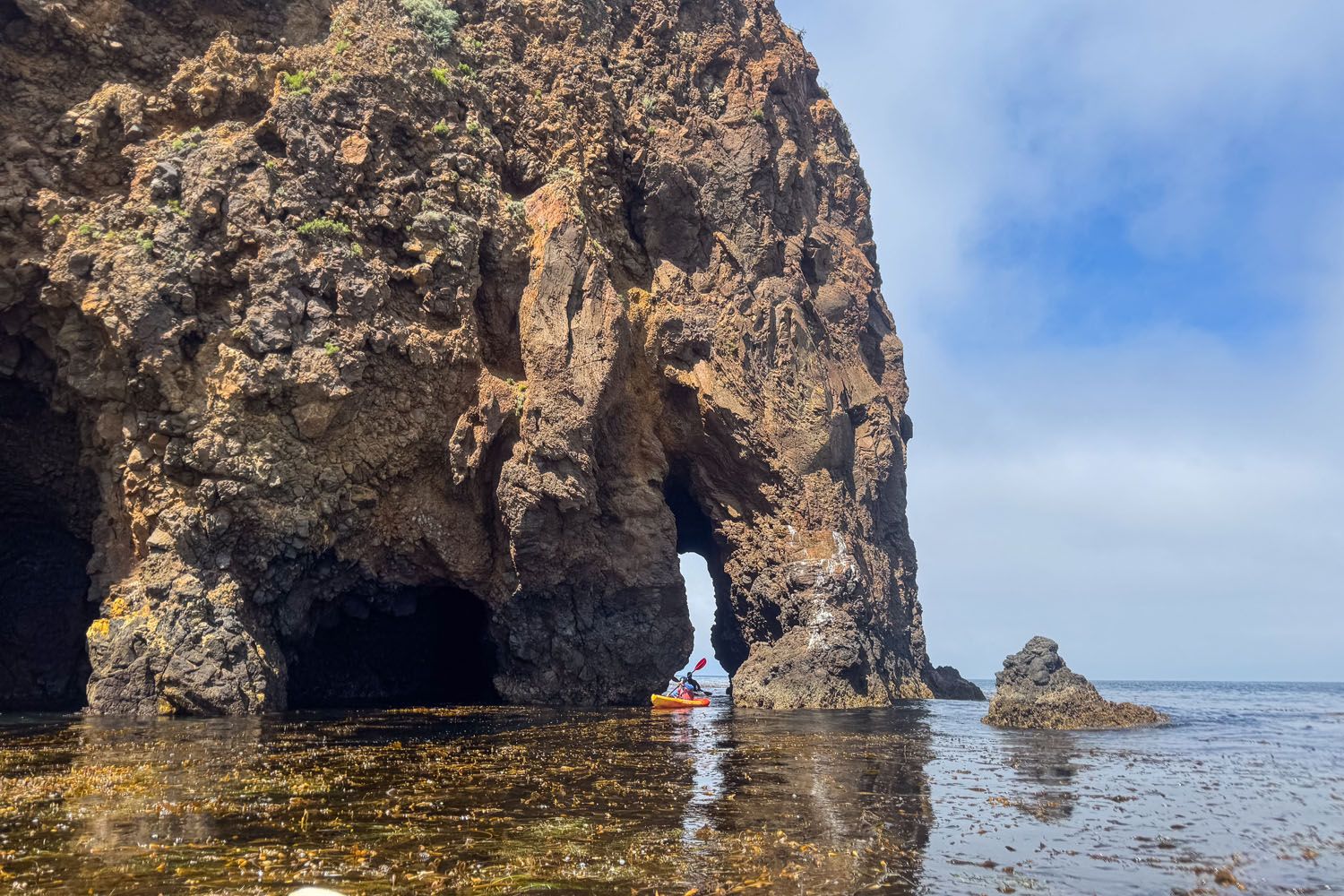 Channel Islands Kayaking at Santa Cruz Island