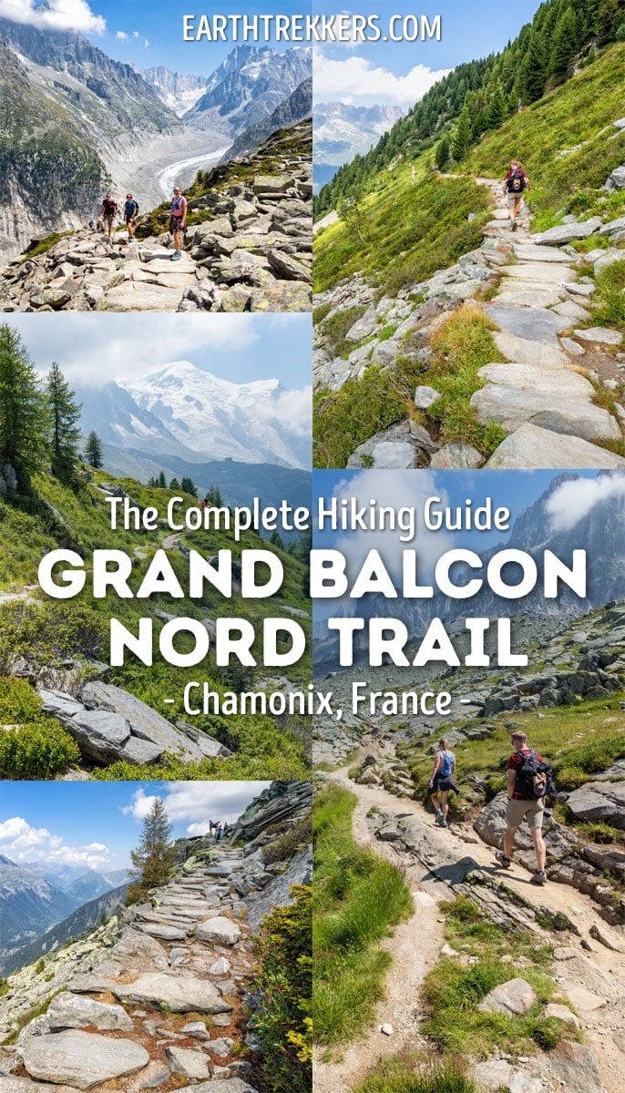 How to hike the Grand Balcon Nord trail in Chamonix, France, from Plan de l'Aiguille to Montenvers, and add on the Mer de Glace ice cave.